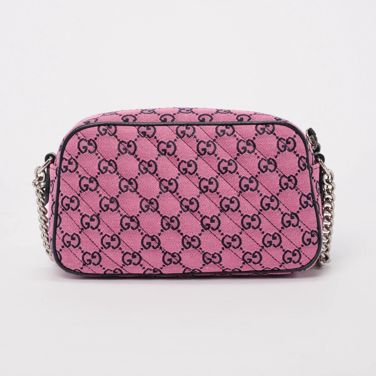 Gucci GG Canvas Quilted Marmont Shoulder Bag – Pink