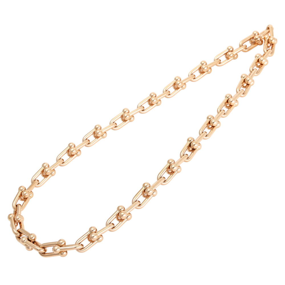 Tiffany & Co. Hardware Link Necklace 18K Rose Gold 70881470