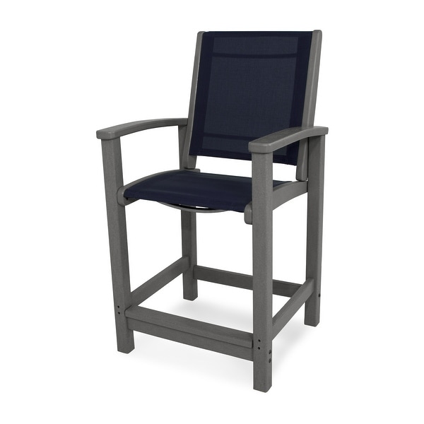 POLYWOOD Coastal Counter Chair