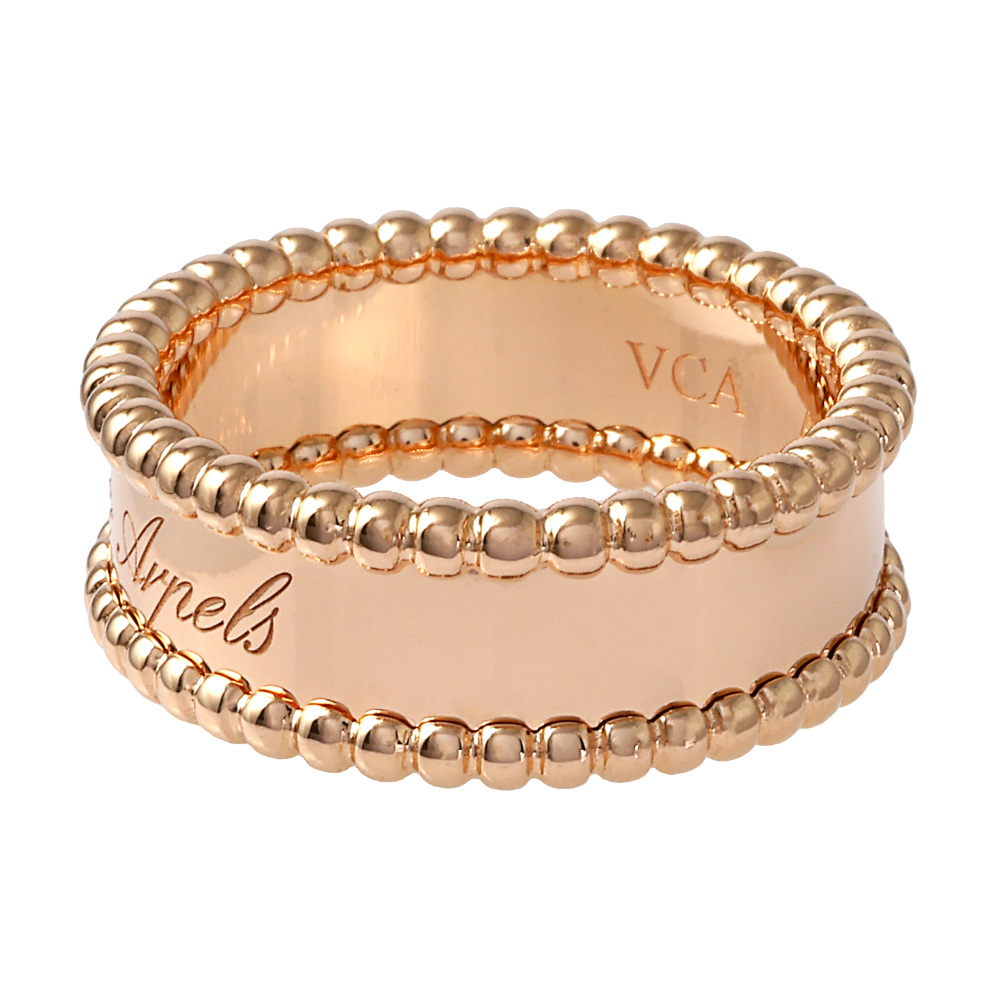 Van Cleef & Arpels Perle Senior Tulle Ring 18K Rose Gold VCARN32400