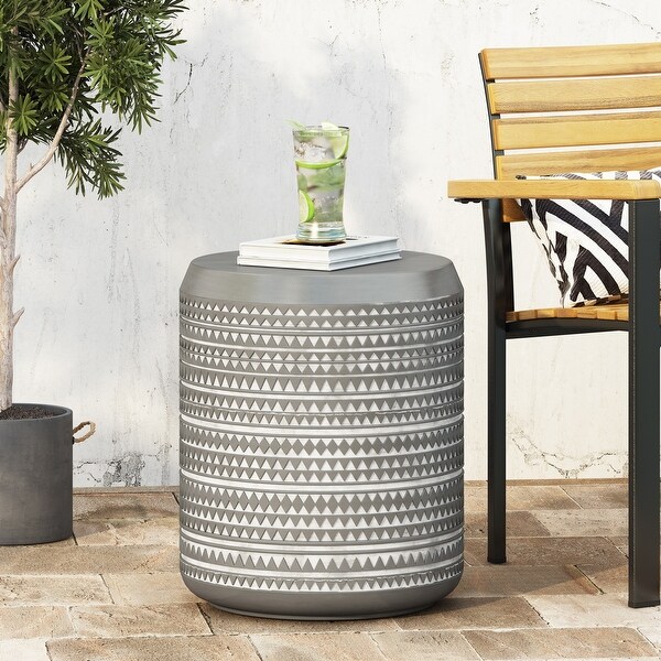 Cylindrical Characteristic Texture Dining Table
