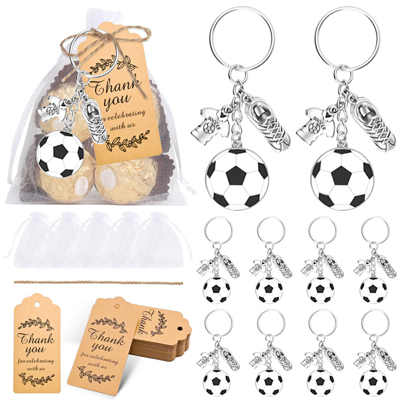 2026 US-Canada-Mexico Football Theme Party Keychain World Cup Party Gift Athlete Fan Souvenir