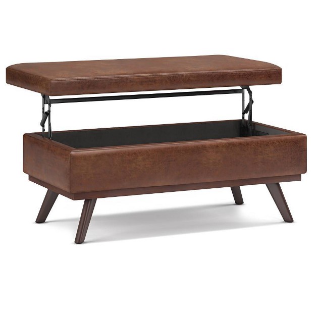 Large Ethan Lift Top Coffee Table Storage Ottoman Wyndenhall
