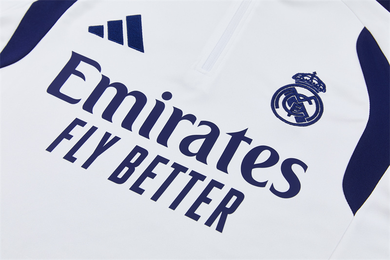 Adult / Kids 2627 Real Madrid Half Zipper Training Suit