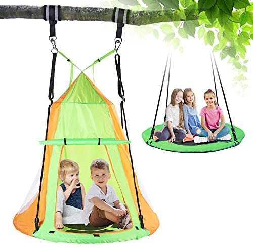 KOKSRY Swings for Kids,Hanging Tree Swing Tent for Kids