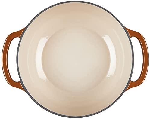 Lodge EC6D43 Enameled Cast Iron Dutch Oven, 6-Quart, Island Spice Red
