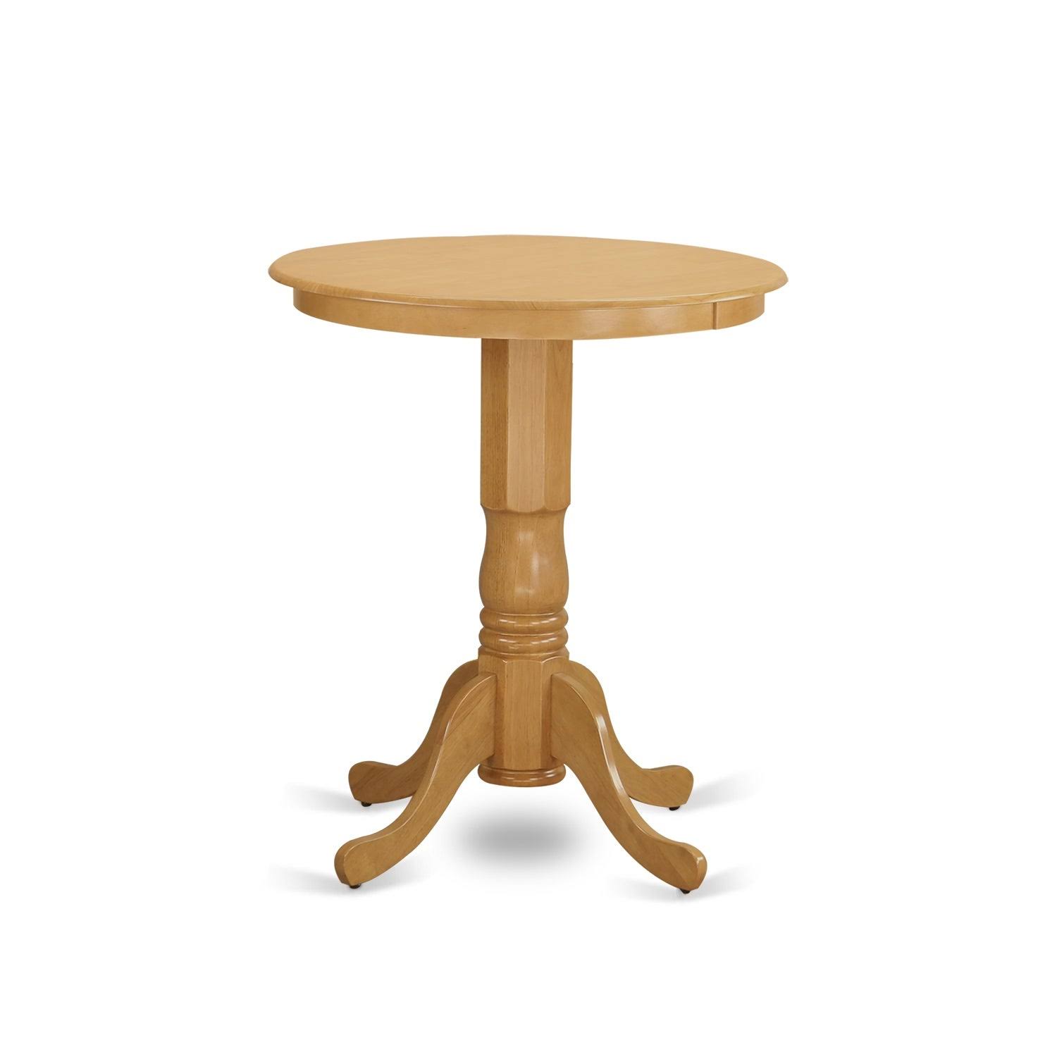 East West Furniture EDPB3-OAK-C 3 Piece Counter Height Table and 2 Chairs Set