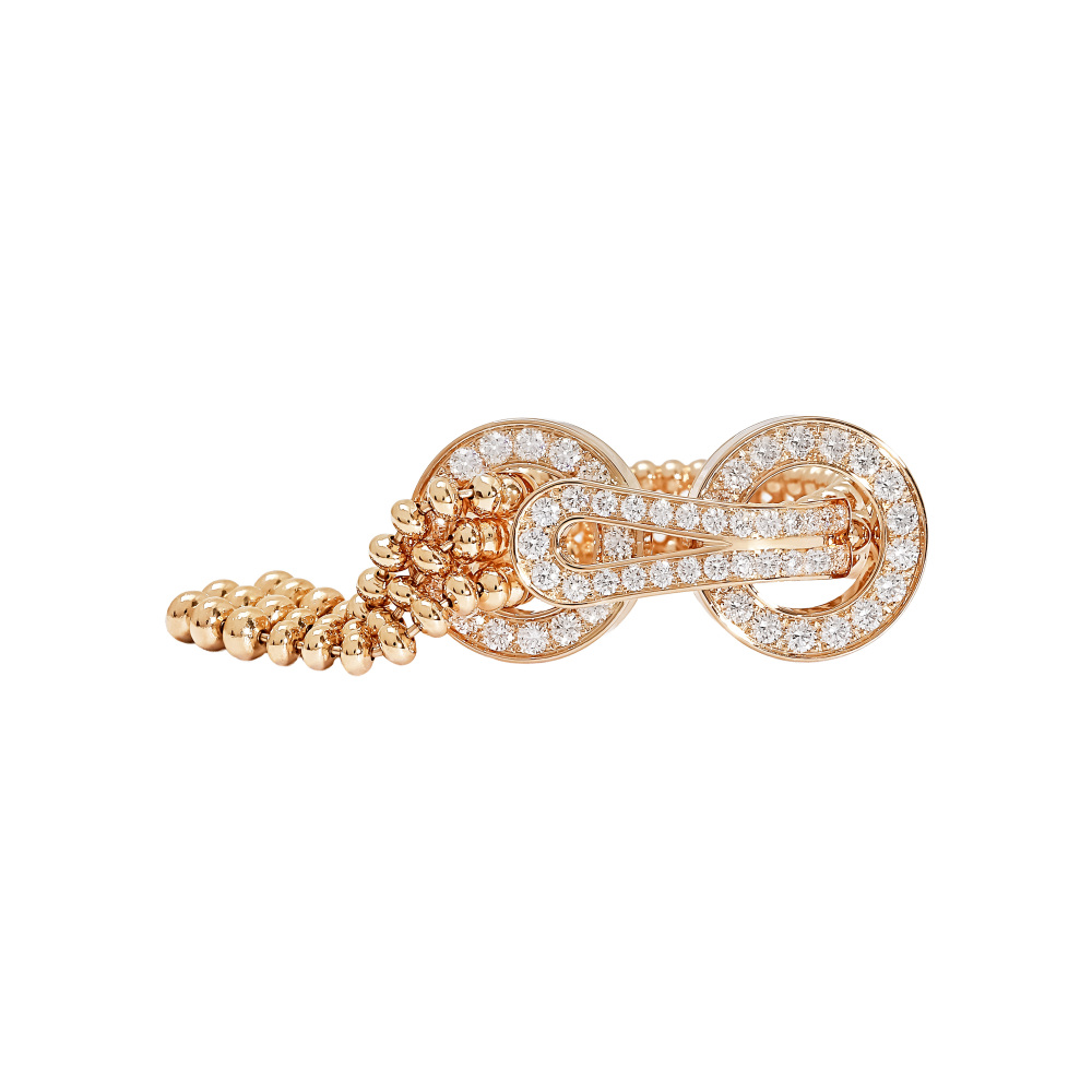 Cartier Agraf Ring 18K Rose Gold Diamond N4780800