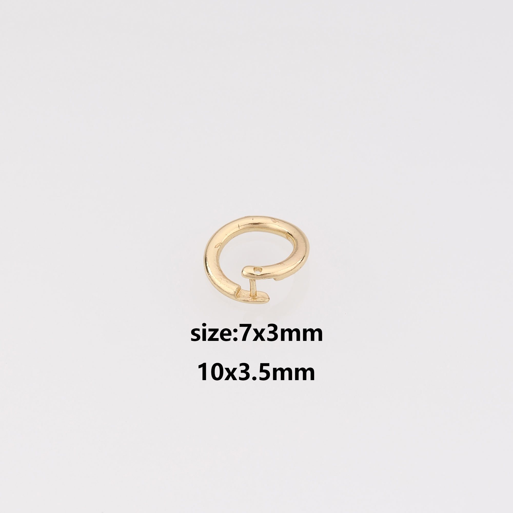 10Pcs 18K Gold Filled Round Clasp,Snap Clasp Bracelet Necklace for DIY Jewelry Finding Necklace Bracelet