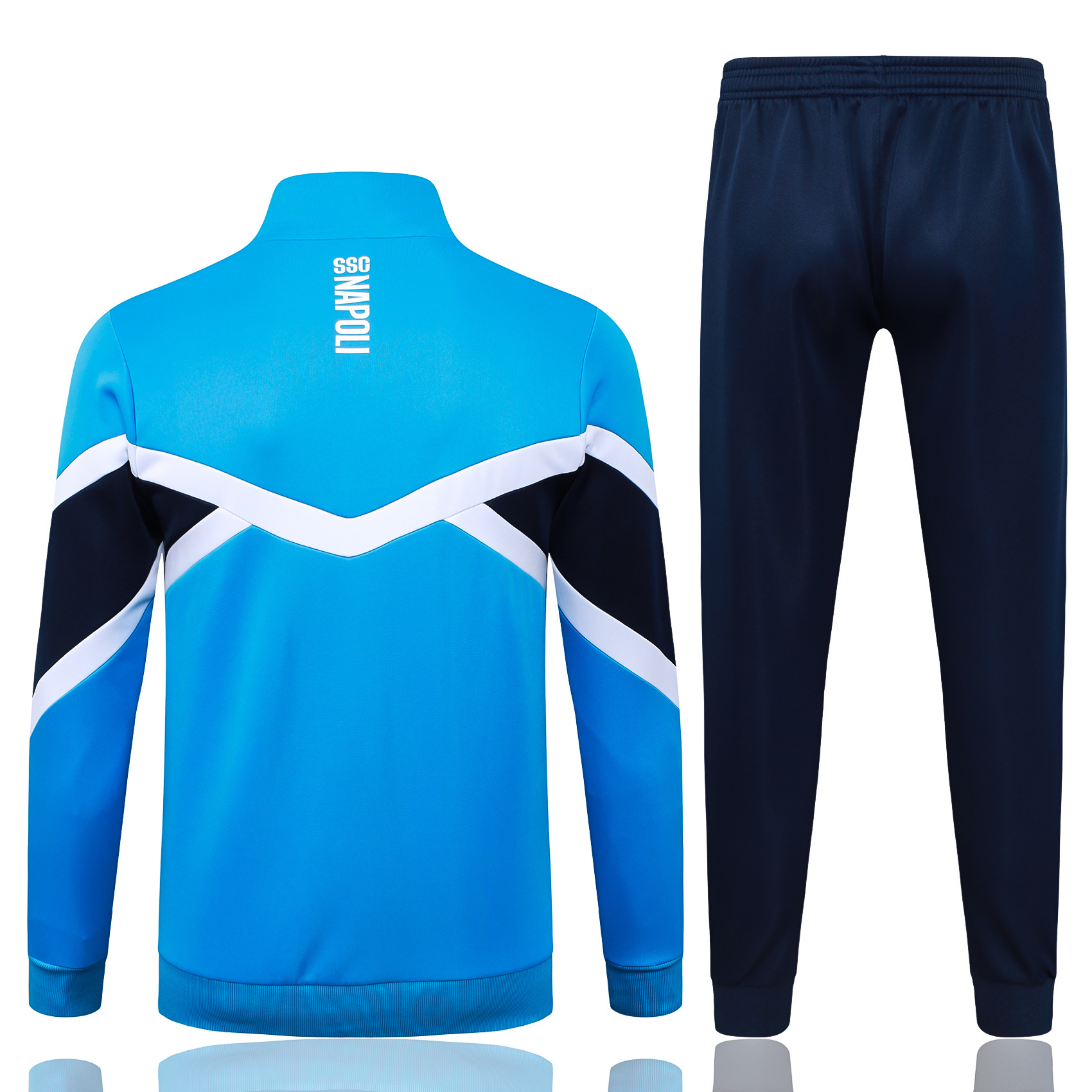 Adult/ Kids 2526 Napoli Full zipper Training Suit Blue