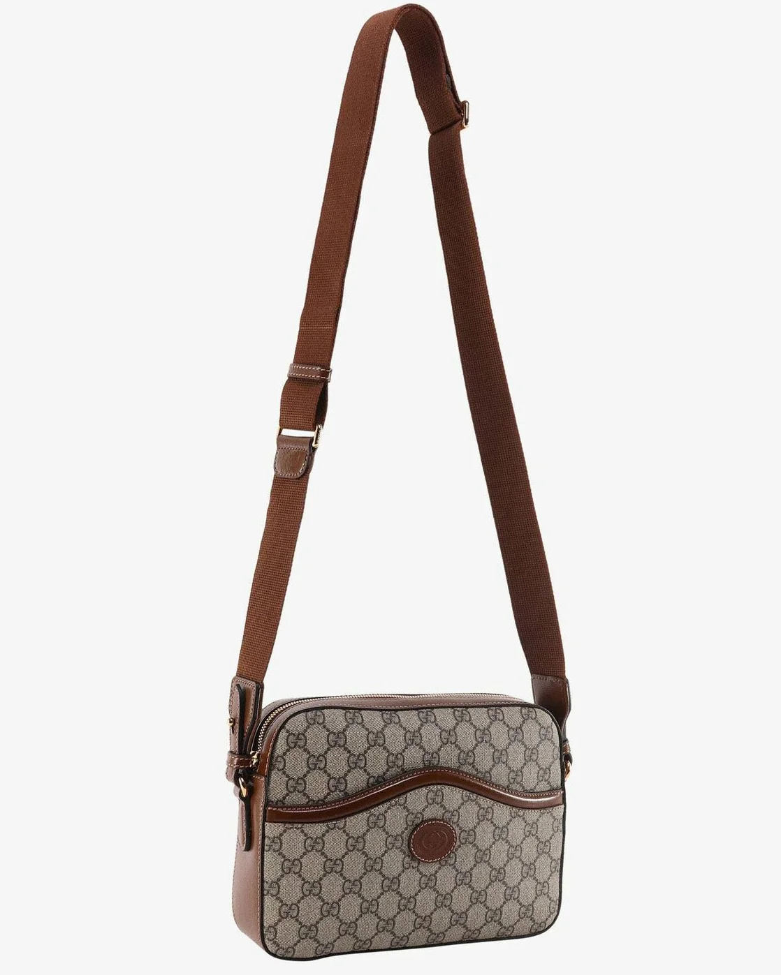 Gucci GG Supreme Crossbody Shoulder Bag – Beige
