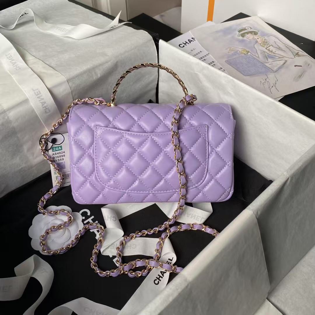 CHANEL Sheepskin CFmini Bag 12A Top Quality - cnluxepick