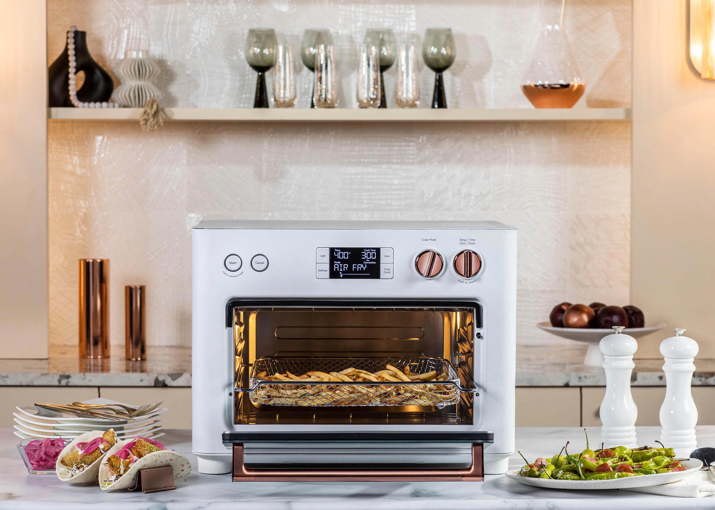Café - Couture Smart Toaster Oven with Air Fry - Matte White