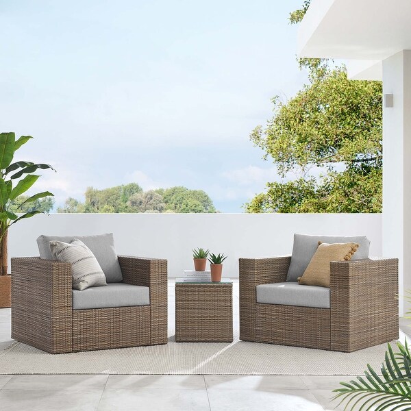 Convene Outdoor Patio Outdoor Patio 3Piece Furniture Set