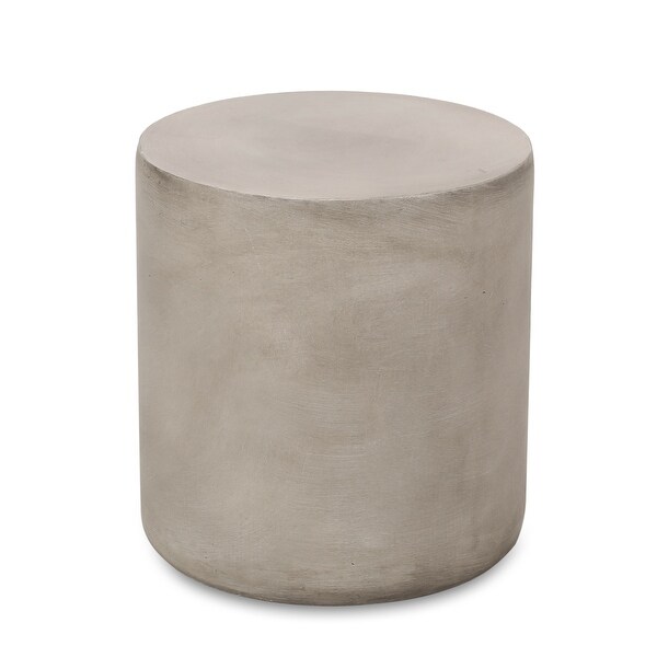 Light Concrete Side Table,Light gray