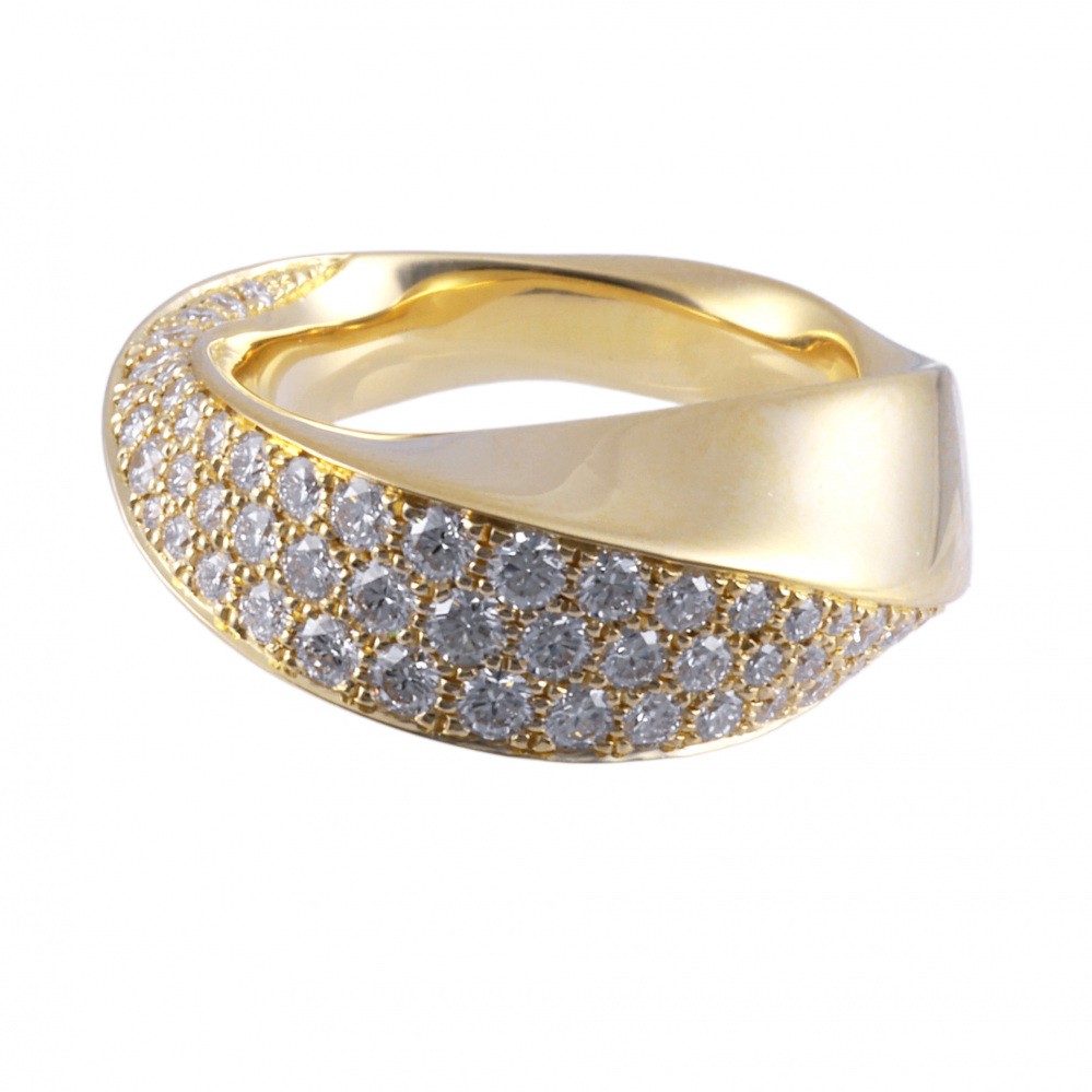 Cartier Coudekura Ring 18K Yellow Gold Diamond N4748100