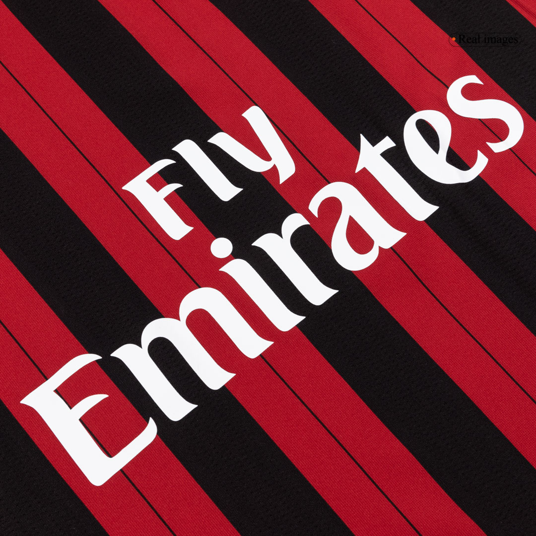 Retro Soccer Jersey AC Milan Home Long Sleeve 2013/14