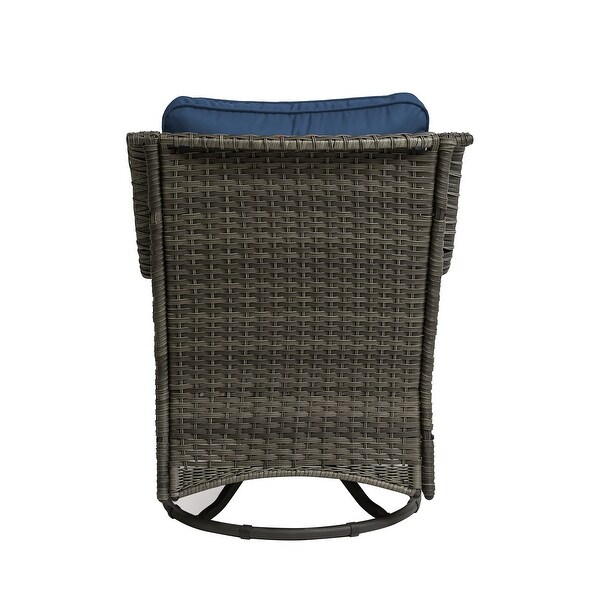 Patio Rattan Chairs Swivel Rocker