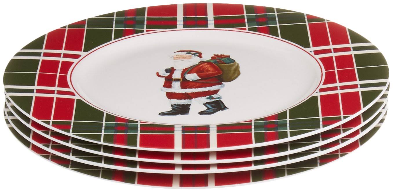 Lenox Vintage Plaid Accent Plates, Set of 4