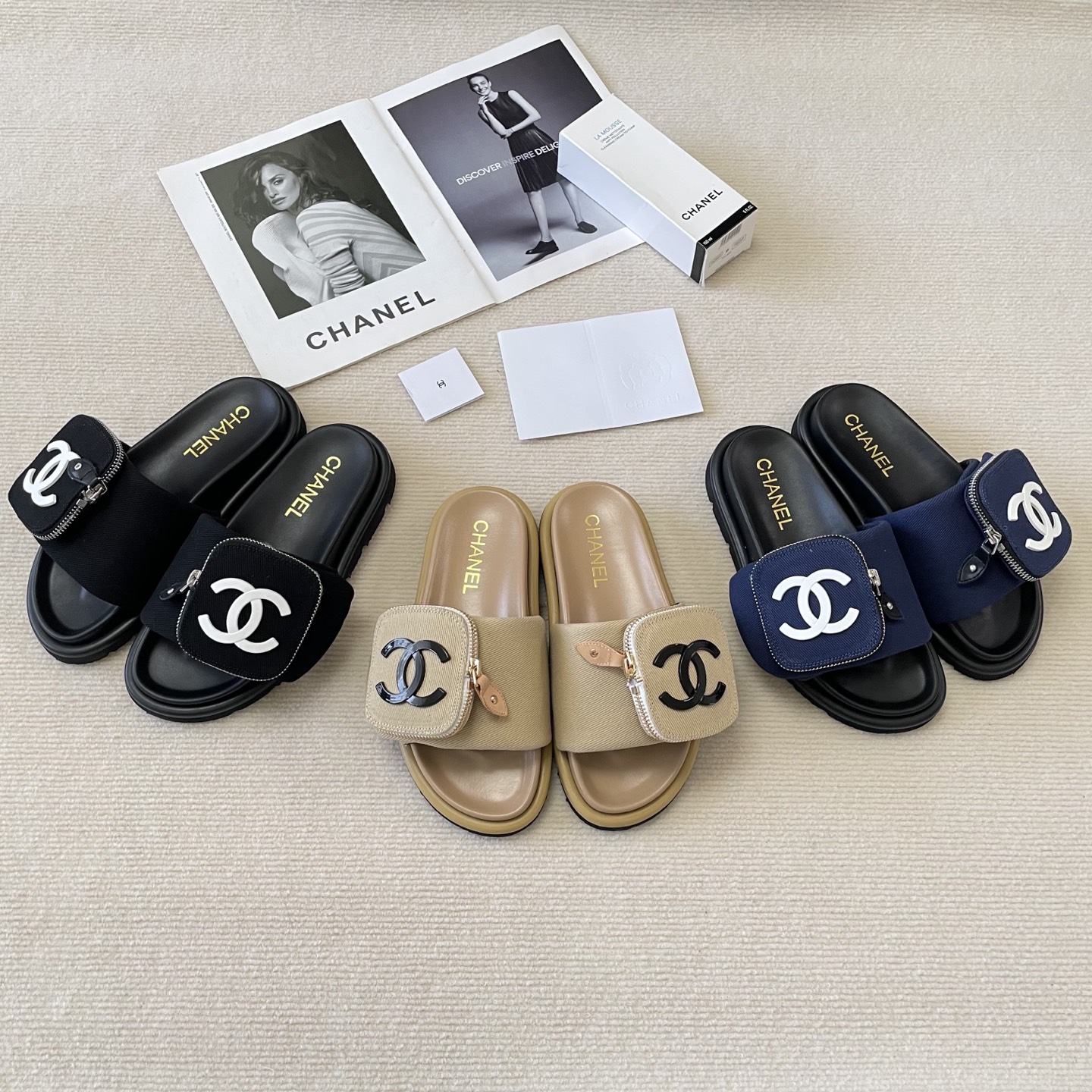 Chanel small backpack slippers couple same style - cnluxepick