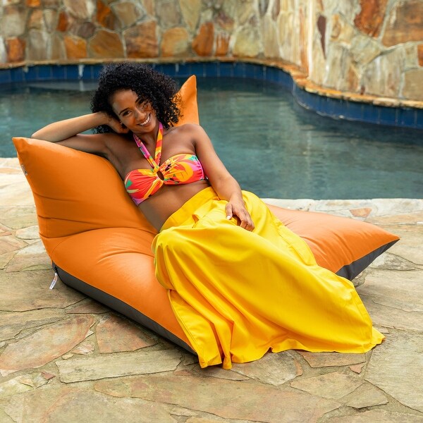 Deshi Sunbrella Patio Bean Bag Lounge Chair by Havenside Home