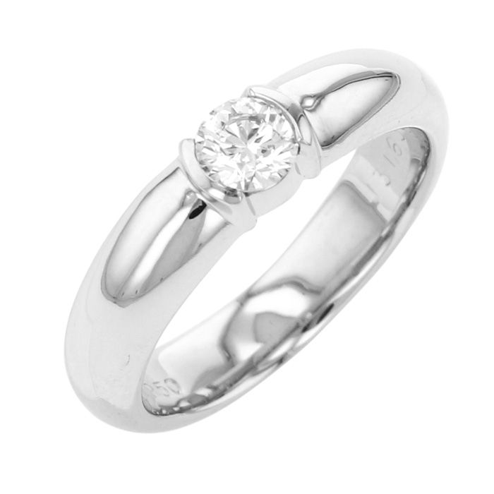 Tiffany & Co. Tiffany Diamond Ring PT950 G Platinum