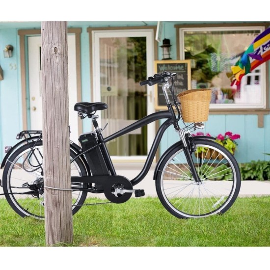 250W 6-Speed Gear Electric Bicycle with 36V10Ah Lithium Battery