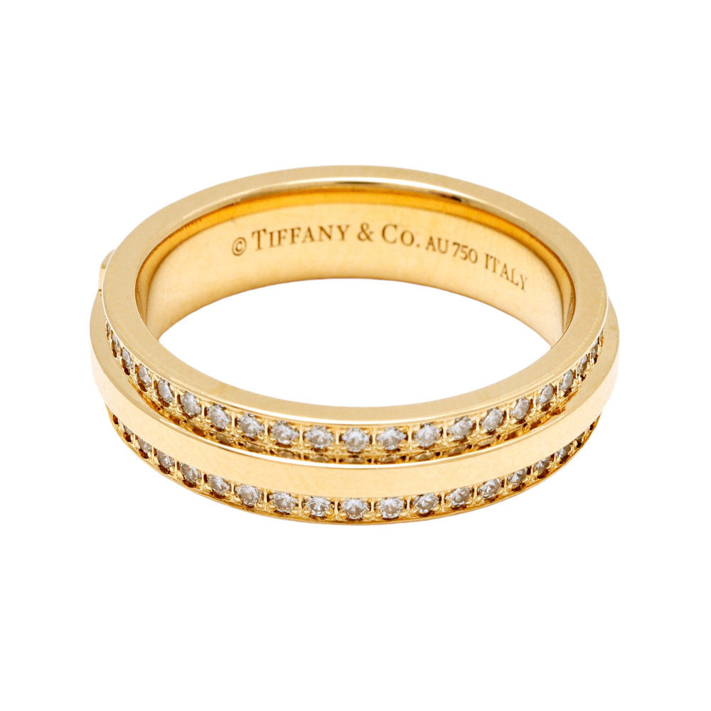 Tiffany & Co. Tiffany T Narrow Ring 18K Yellow Gold Diamond 60151462