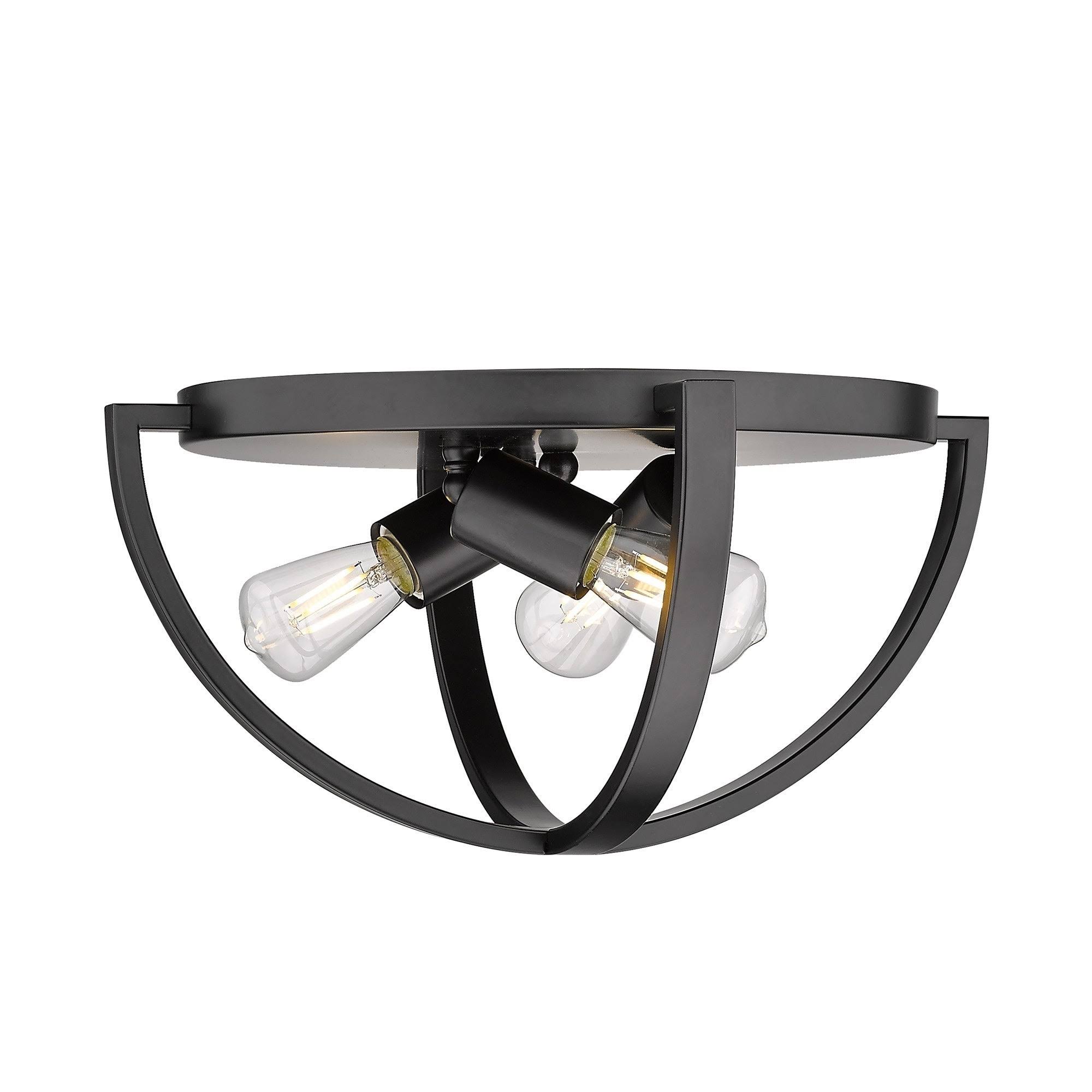 Golden Lighting 3167-FM15 OG Colson Flush Mount, Olympic Gold