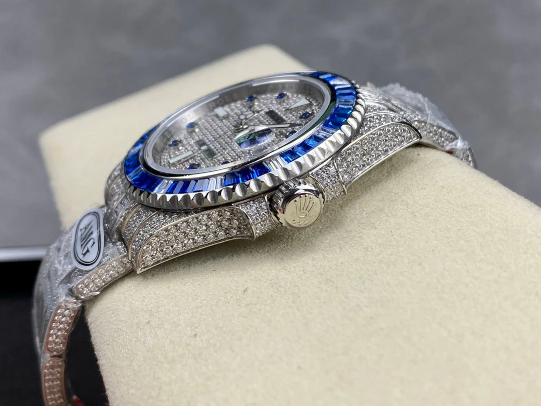 Rolex Submariner Date Blue Full Diamond