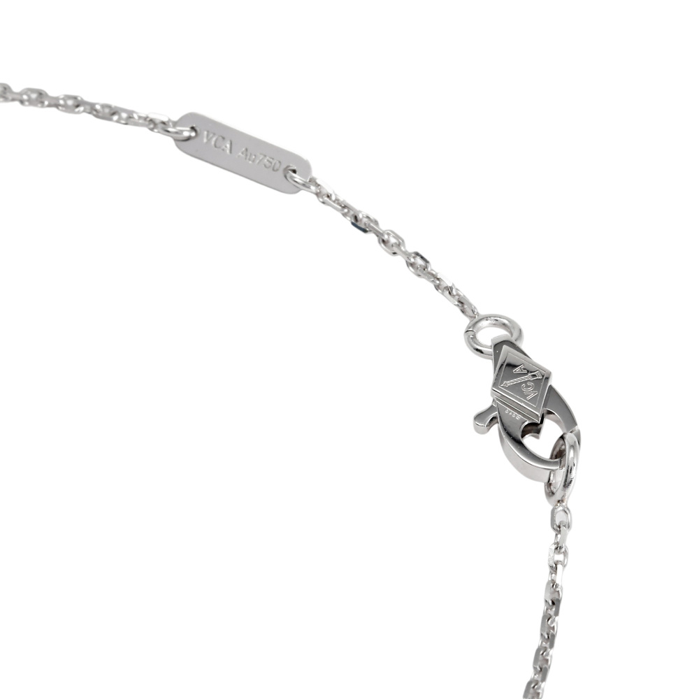 Van Cleef & Arpels Sweet Alhambra Necklace 18K White Gold Diamond VCARO85900