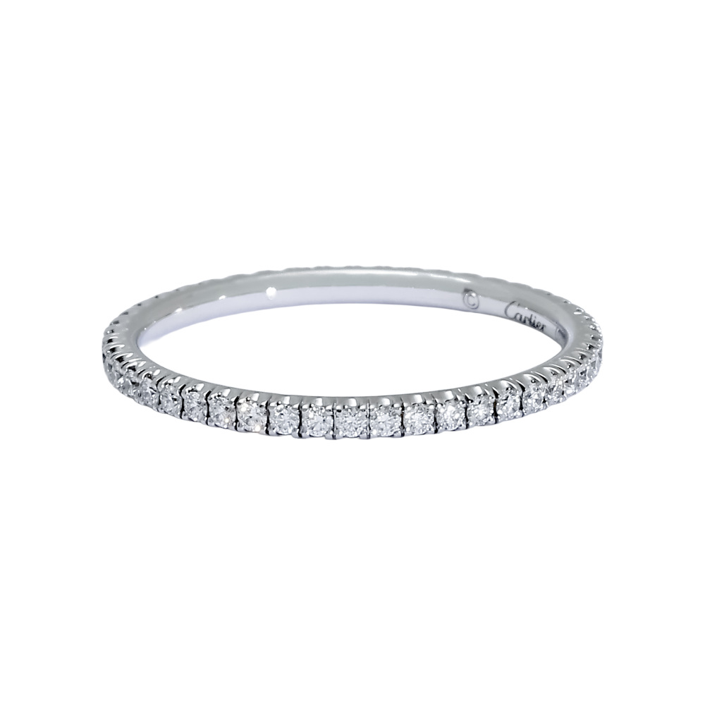 Cartier Ethancel Do Wedding Ring 18K White Gold Diamond B4210400