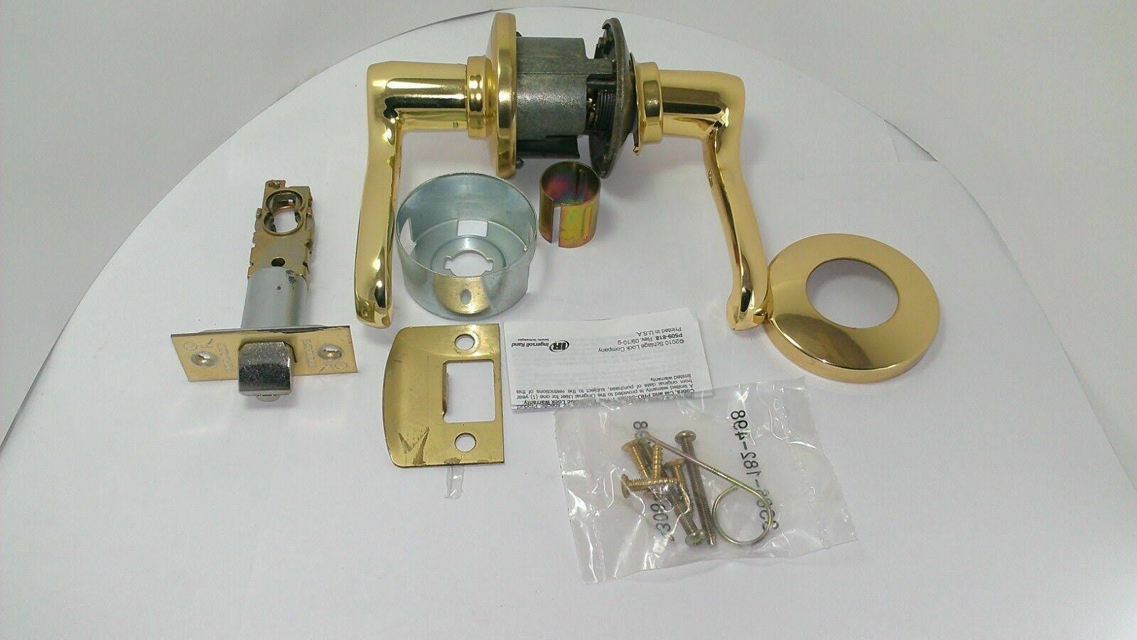 Schlage S10FLA605RH Flair Right Hand Passage Leverset in Polished Brass
