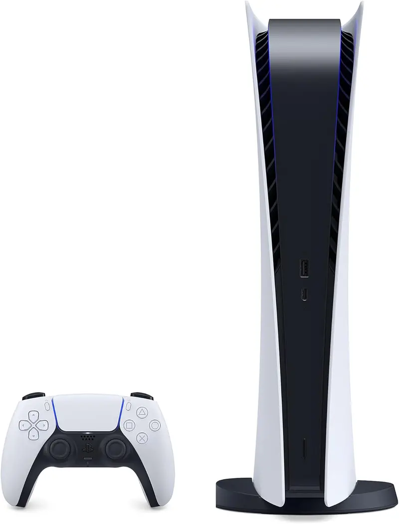 PS5 Digital Edition Bundle – Slim Console + DualSense Wireless Controller