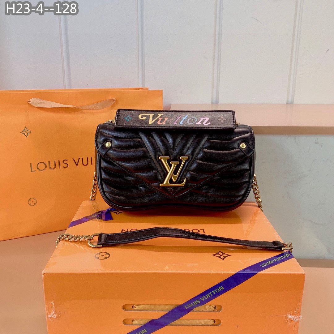 Louis Vuitton New Wave Chain Bag Black 25Cm M55206