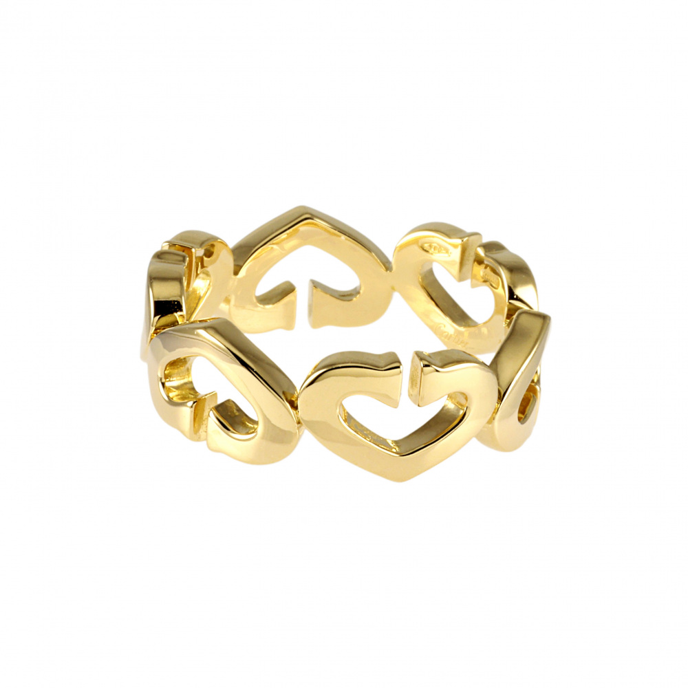 Cartier C Heart #56 Ring 18K Yellow Gold