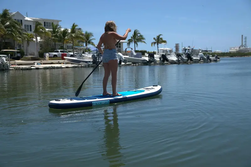 Roc 10’6″ Inflatable Stand-Up Paddle Board – Lightweight All-Around SUP with Carry Backpack & Pump