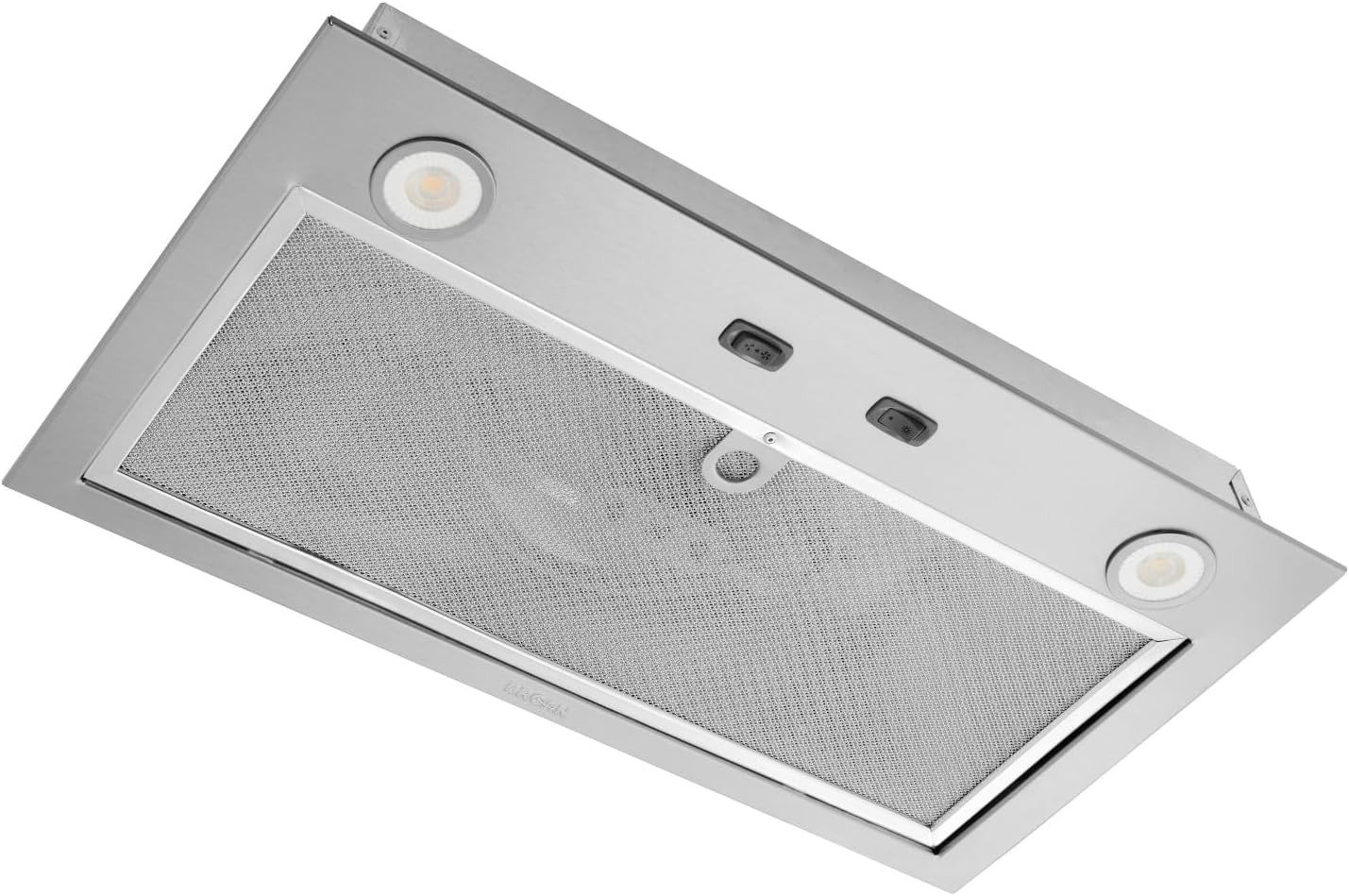 Power Pack Range Hood Insert with 2-Speed Exhaust Fan and Light, 300 Max Blower CFM, Stainless Steel, 21-Inch Built
