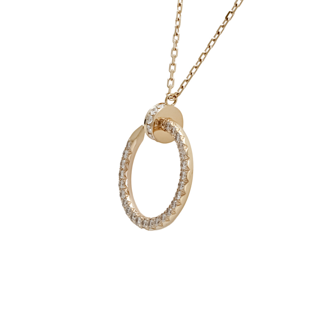 Cartier Juste un Clou Necklace 18K Rose Gold Diamond B3047000