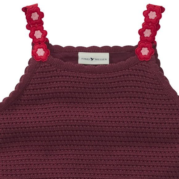 Jonas Nielsen Mädchen Stricktop mit Blumen-Details