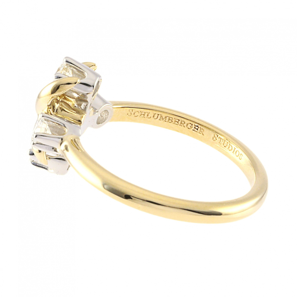 Tiffany & Co. Jean Schlumberger Rin Ring Platinum & 18K Yellow Gold Diamond 60133713