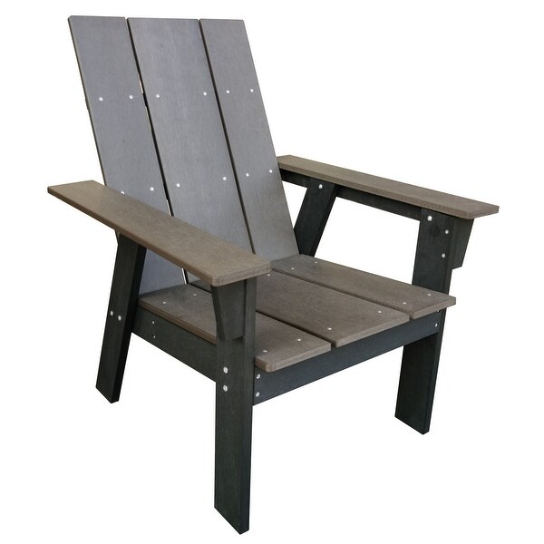 AllWeather Polystyrene Wood Layton Adirondack 3pc Set