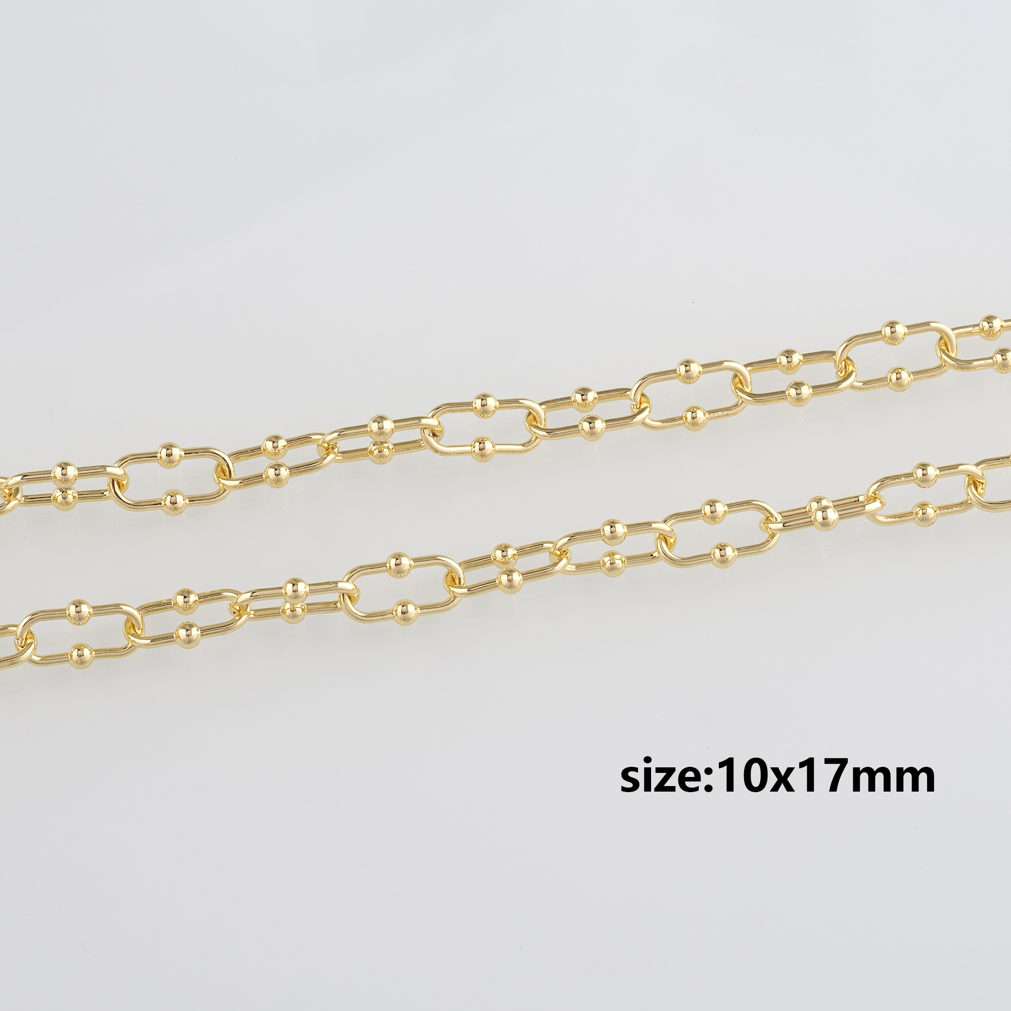18K Gold Filled Cable Chain Necklace,Dainty Thin Link Chain,Gold Chain Necklace for Women DIY Jewelry Making Supply