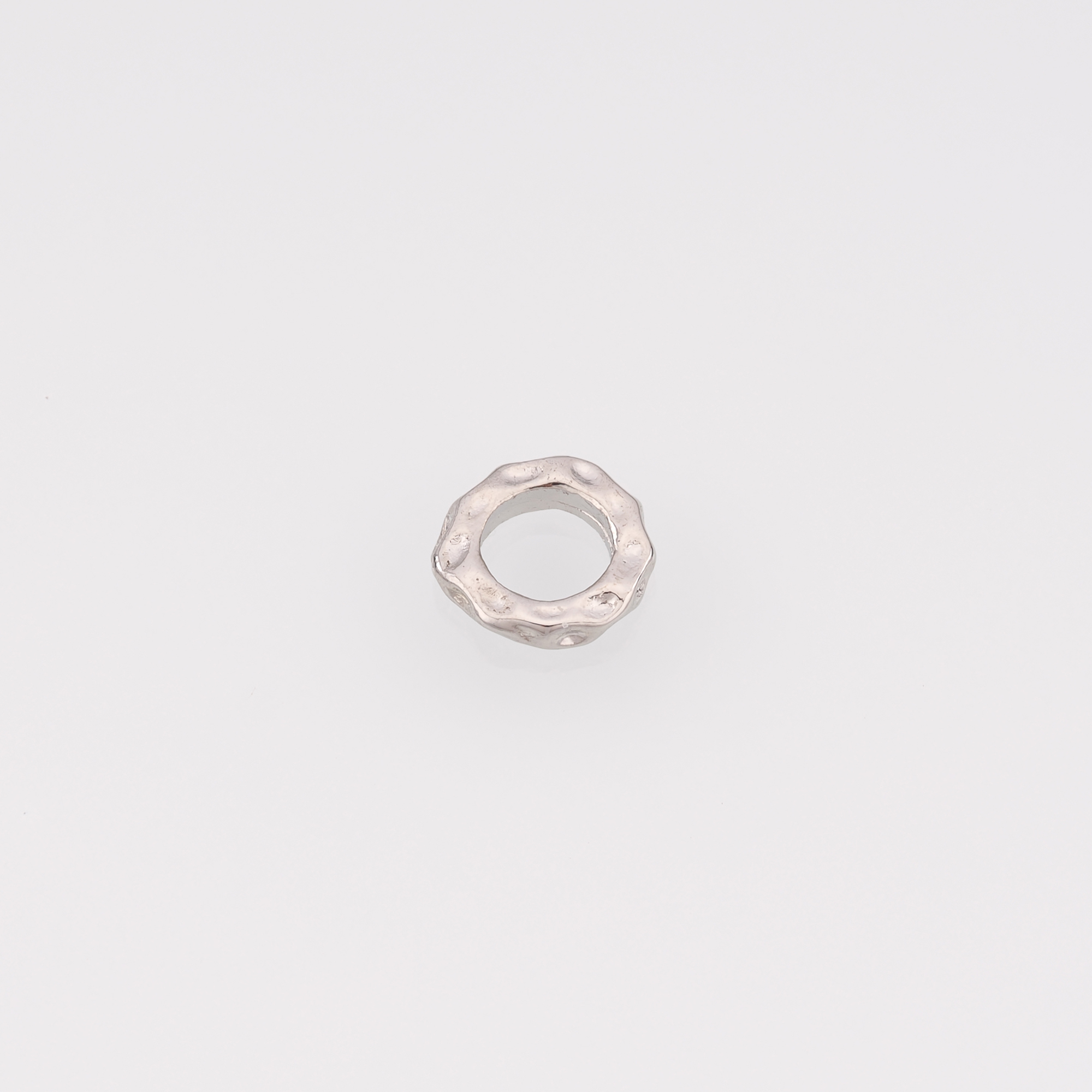 10Pcs 18K Gold Filled Round Flat Spacer Beads,Dainty Round Spacer Beads,DIY Jewelry Making Supply