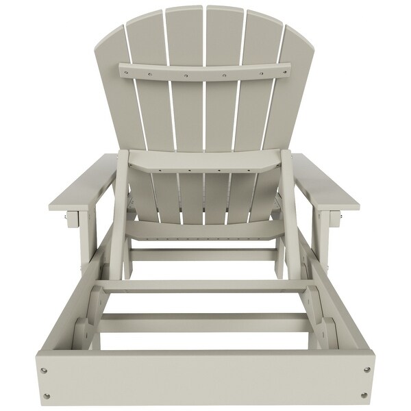 Polytrends Altura Poly EcoFriendly All Weather Reclining Chaise Lounge with Arms
