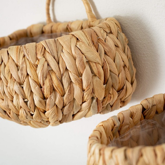 amp 6 quot Natural Wall Basket Set Of 2