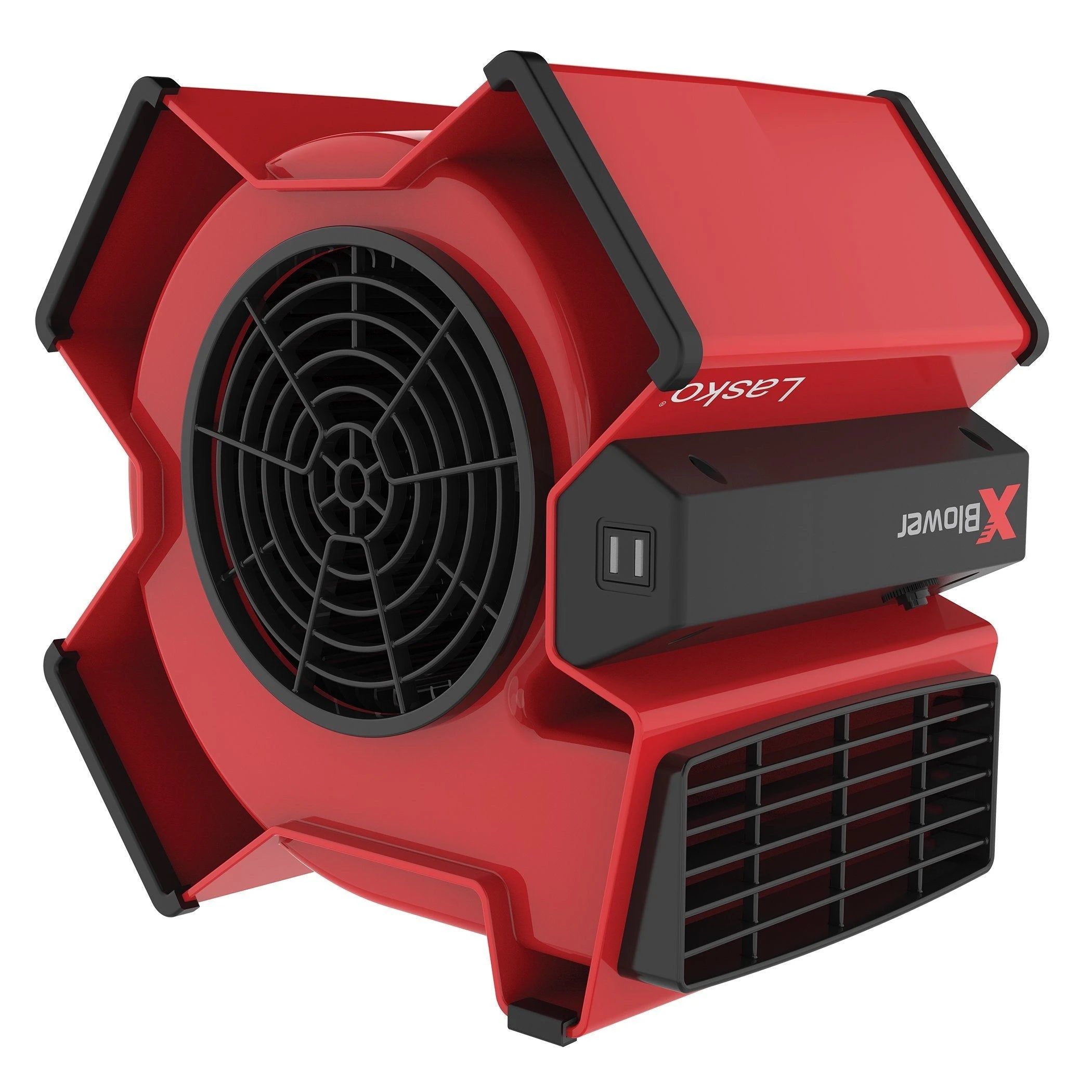 Lasko X-Blower Multi-Position Utility Blower Fan with 3 Speeds, X12900, Red