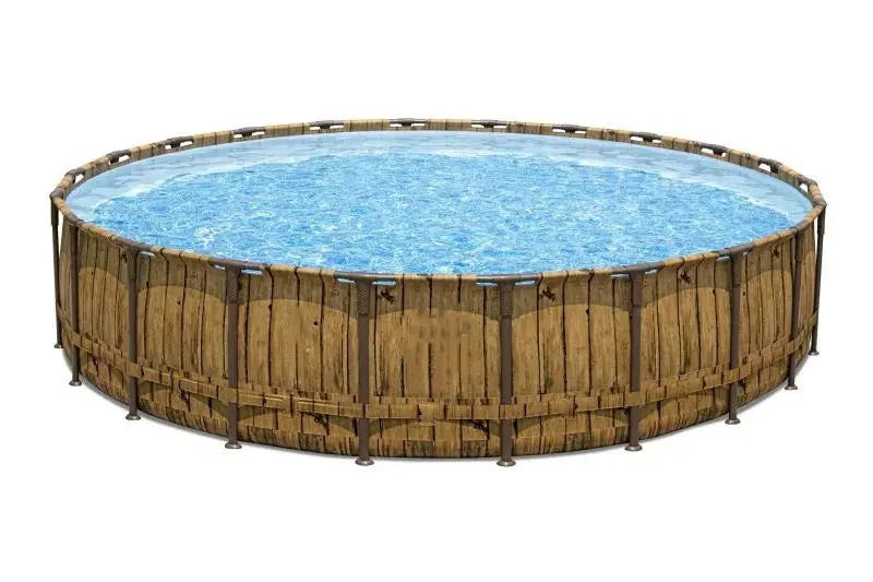 Round Above-Ground Swimming Pool – 22-Foot Diameter × 52-Inch Depth Set