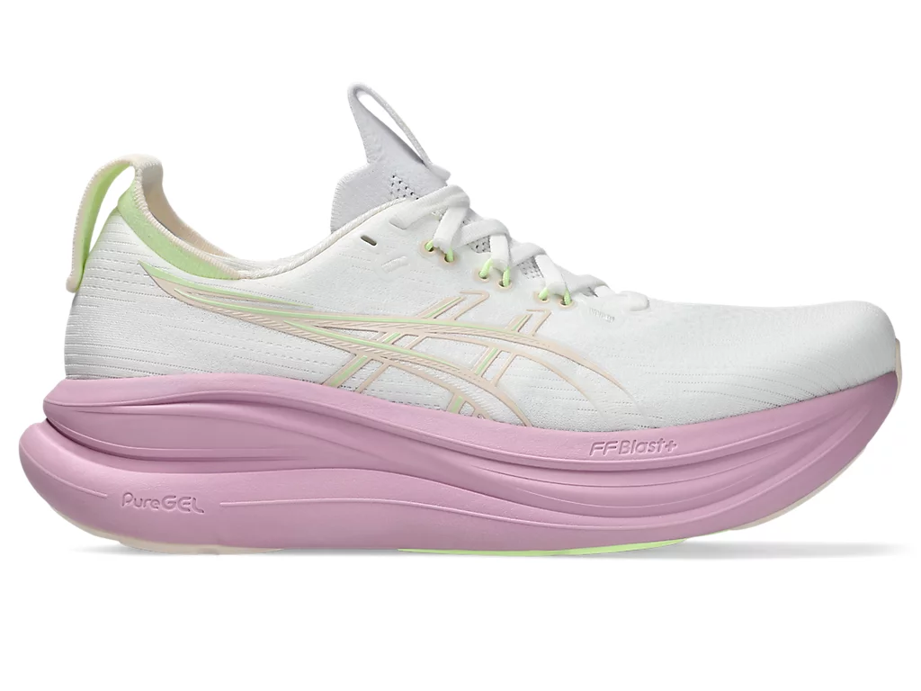 ASICS GEL-NIMBUS 28 Running Shoes WHITE/HAZY LILAC 1012B899-101