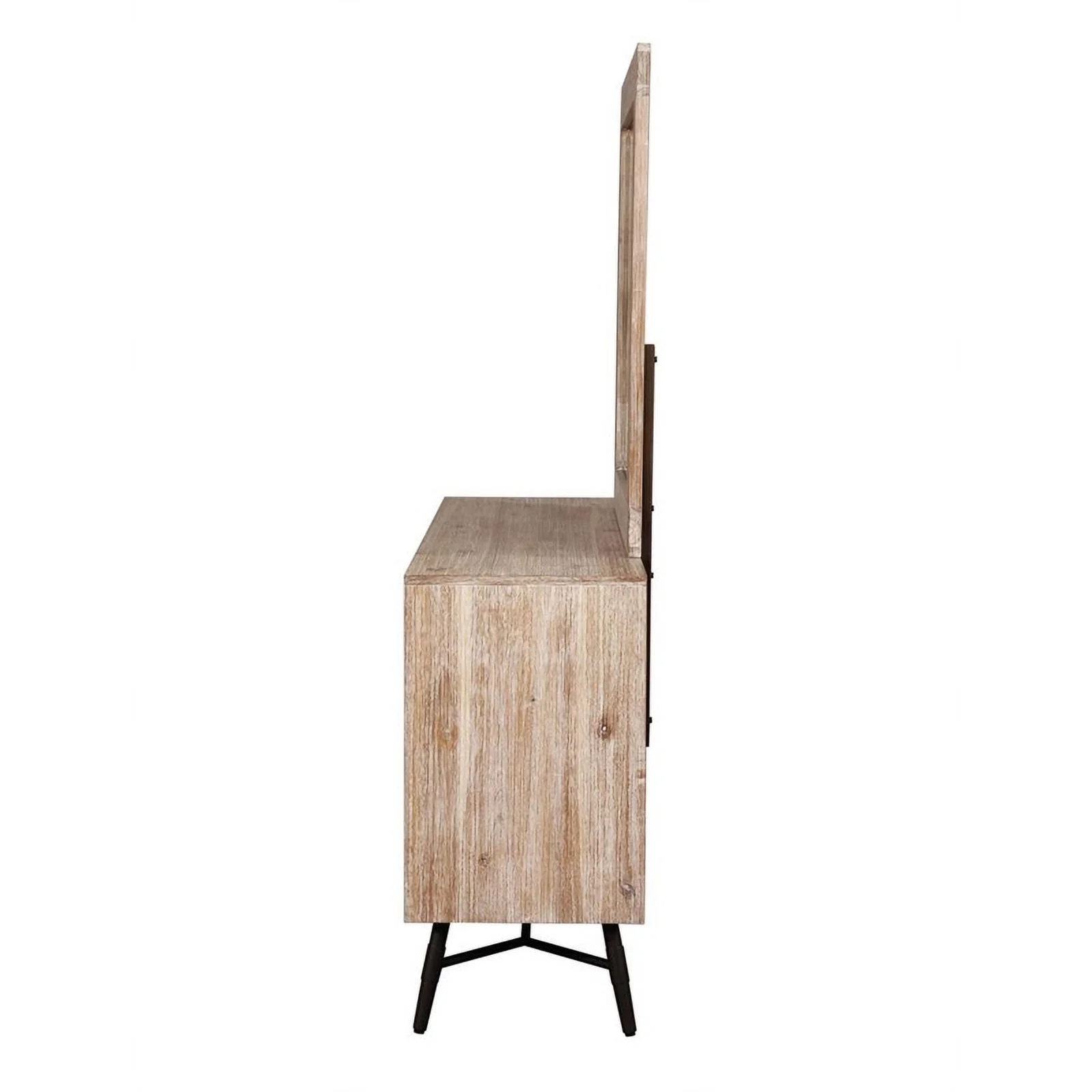 Pemberly Row 6-drawer Farmhouse Wood Dresser in Brown Finish